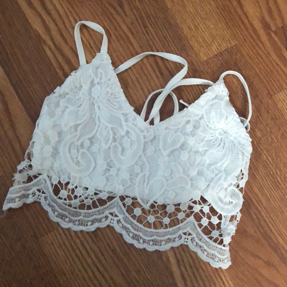 Gorgeous white crochet top size small
